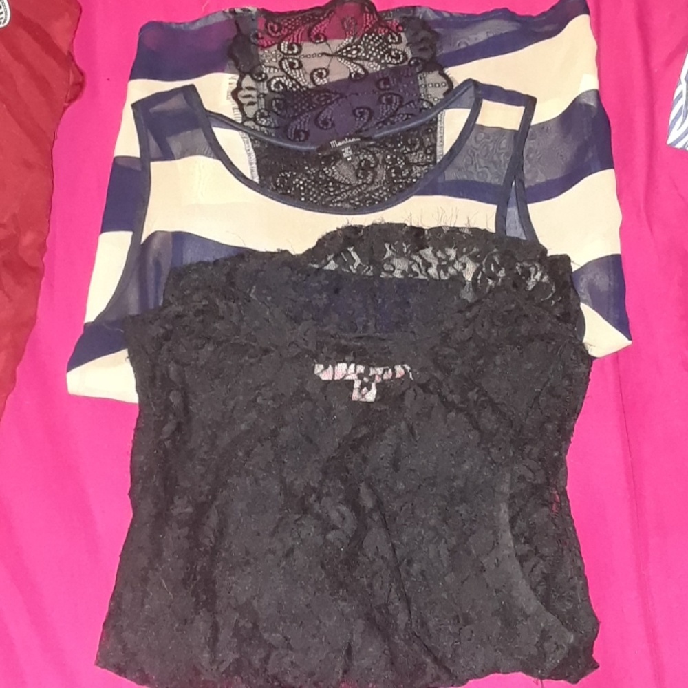 2 see through shirts